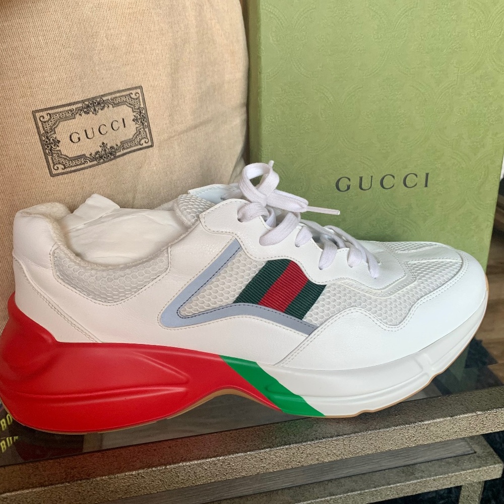 Authentic Gucci Lavaredo Rhyton men sneakers with box and dustbag